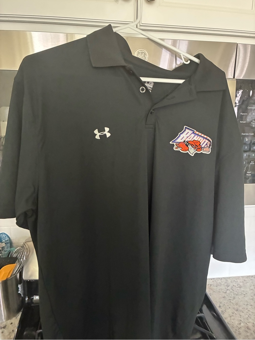 Under Armour Lacrosse Black Men’s Polo with Buffalo Bandits Patch